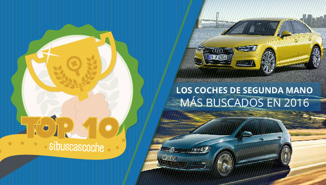 Los 10 coches de segunda mano más buscados en 2016