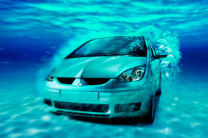 Salir de un coche en el agua, comprar coche