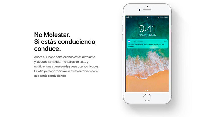 Si vas conduciendo Apple bloqueará tus notificaciones