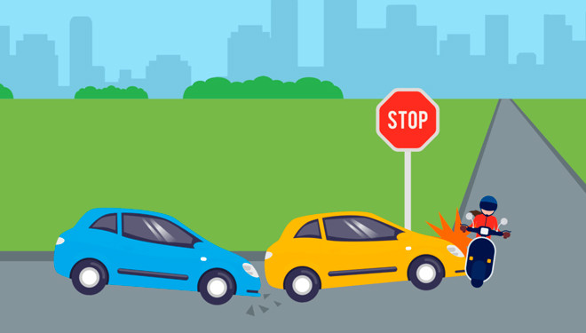 El culpable en un accidente de tráfico El culpable en un accidente de tráfico