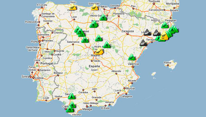 Viajes largos: información de carreteras en tiempo real