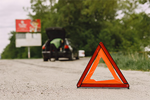 pasos accidente carretera, coche seminuevo